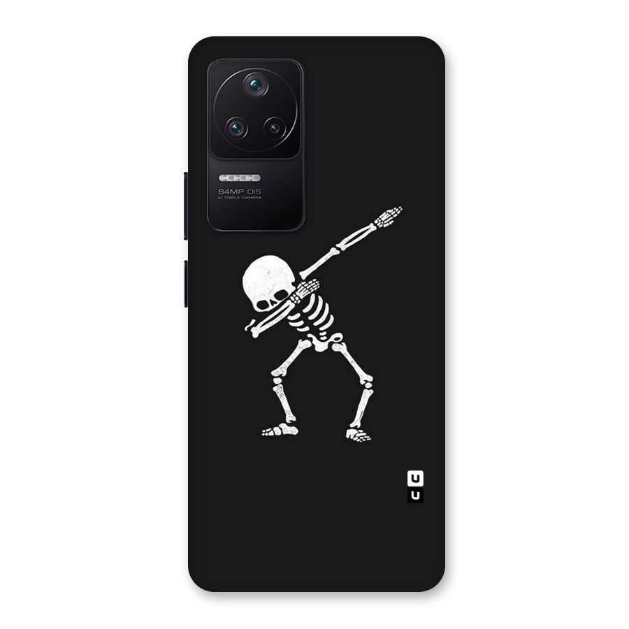 Skeleton Dab White Back Case for Poco F4 5G