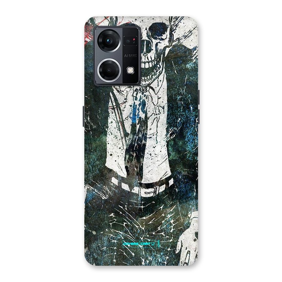 Skeleton in a Suit Glass Back Case for Oppo F21 Pro 5G