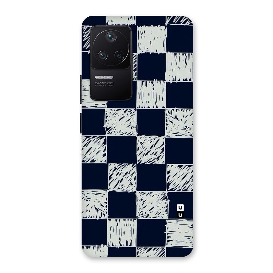 Sketchy Check Design Back Case for Poco F4 5G