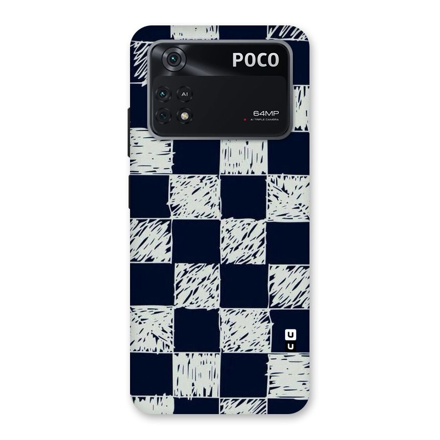 Sketchy Check Design Back Case for Poco M4 Pro 4G