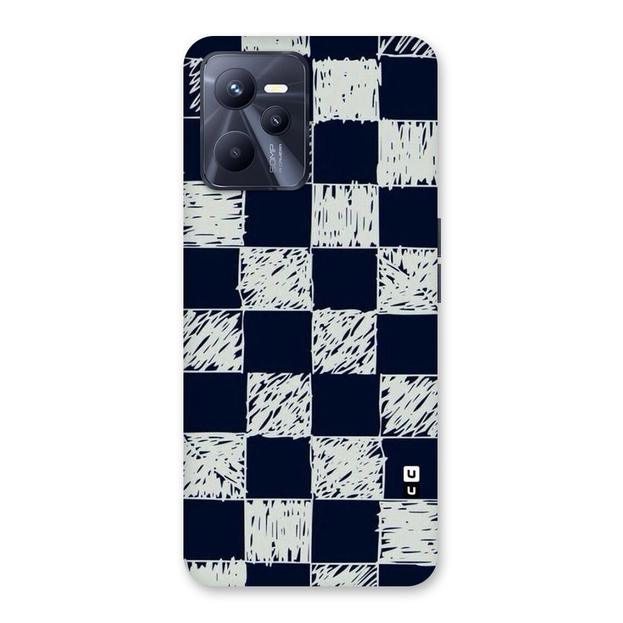 Sketchy Check Design Back Case for Realme C35