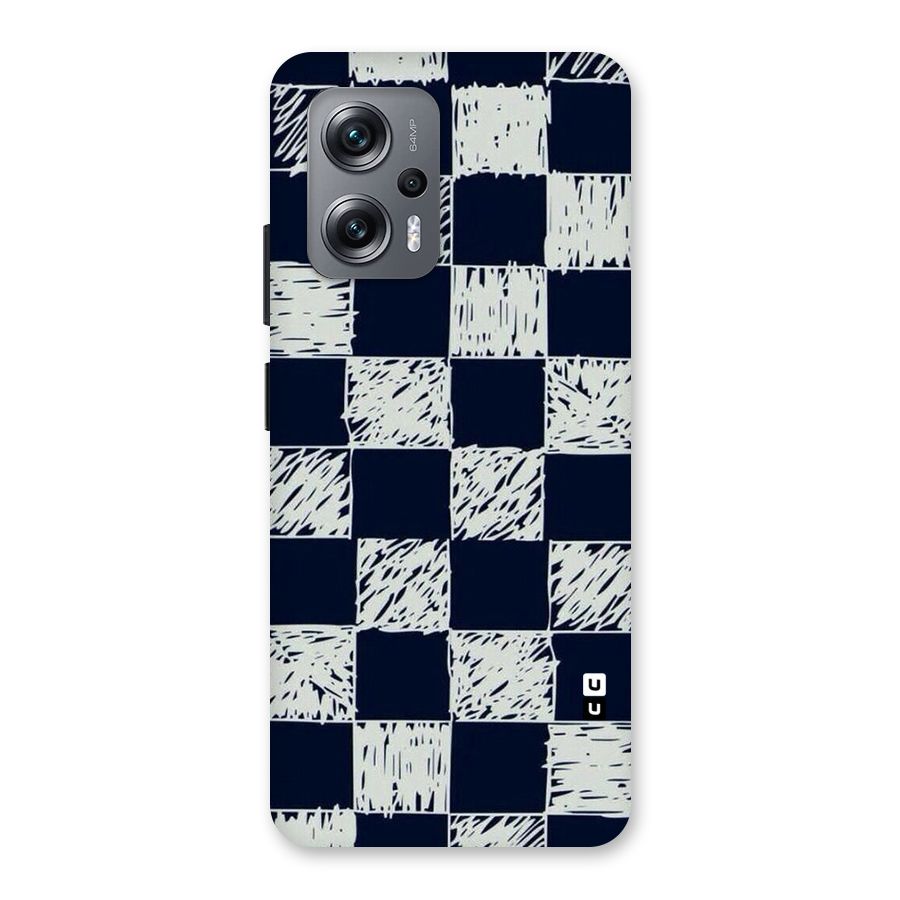 Sketchy Check Design Back Case for Redmi K50i