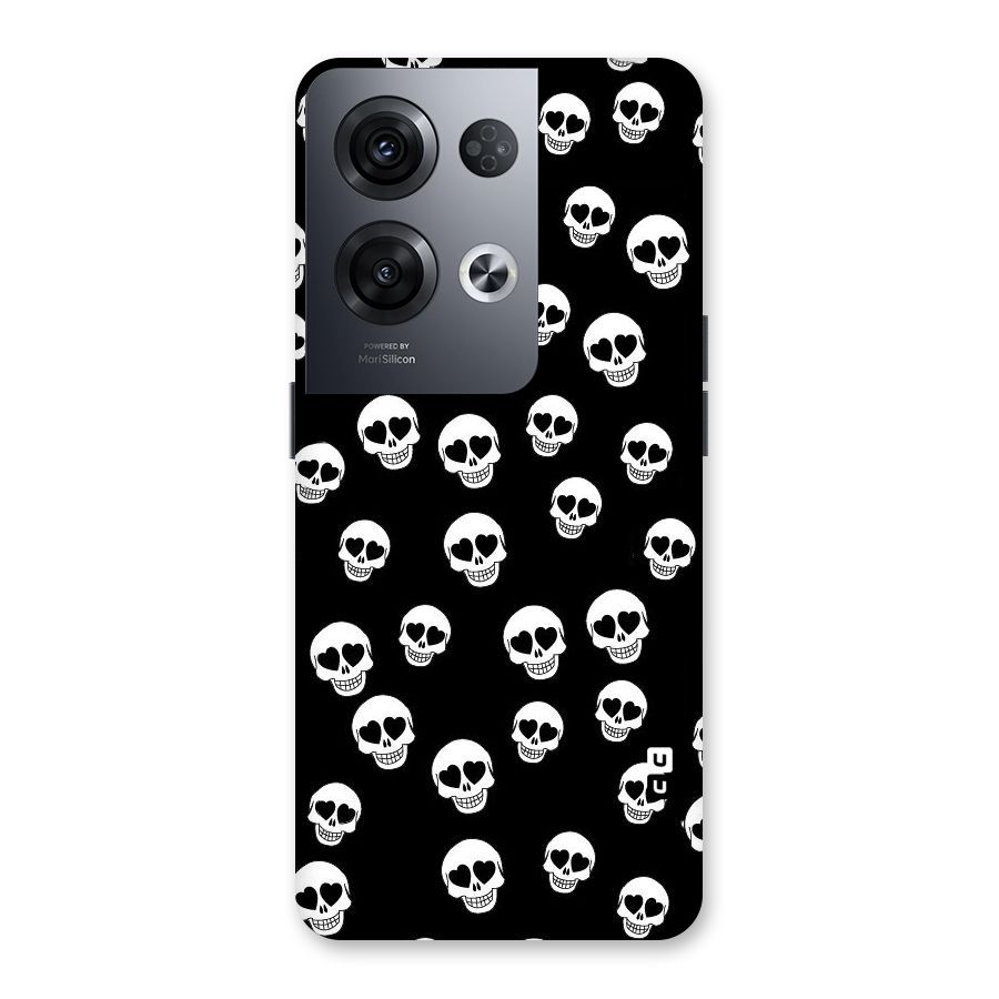 Skull Heart Back Case for Oppo Reno8 Pro 5G