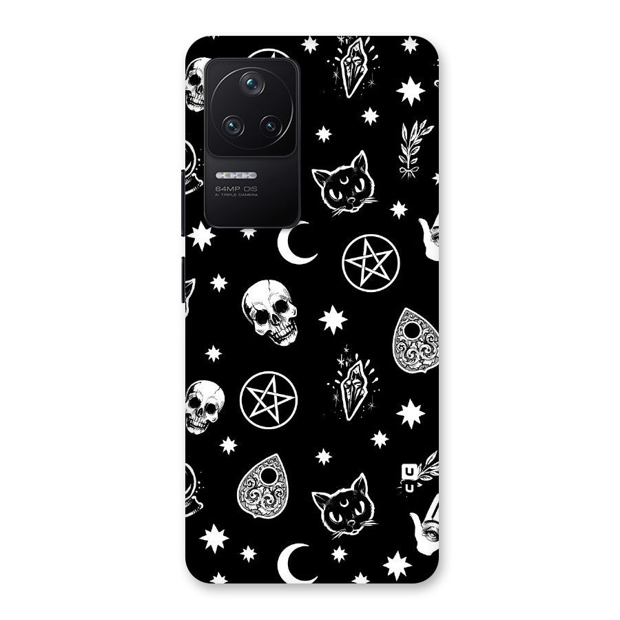 Skull Moon Design Back Case for Poco F4 5G