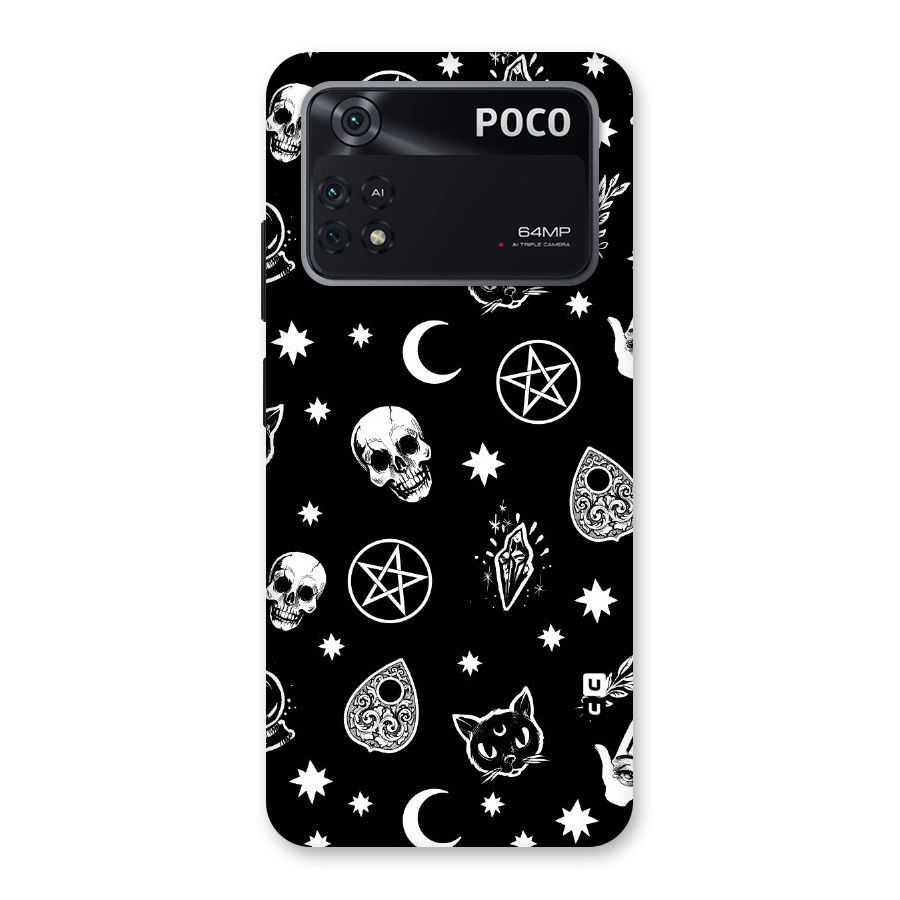 Skull Moon Design Back Case for Poco M4 Pro 4G