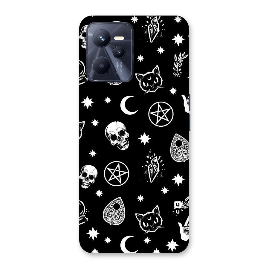 Skull Moon Design Back Case for Realme C35