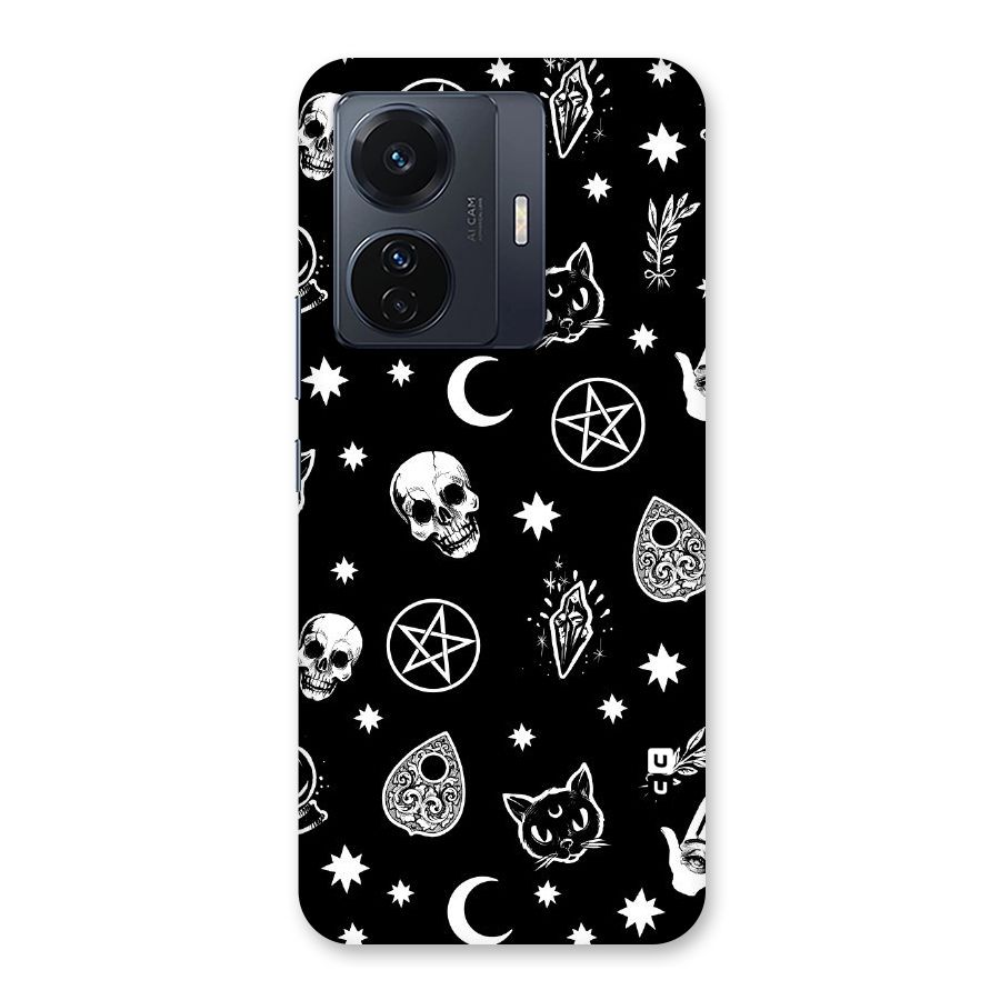 Skull Moon Design Back Case for Vivo T1 Pro