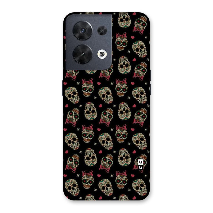 Skull Pattern Back Case for Oppo Reno8 5G