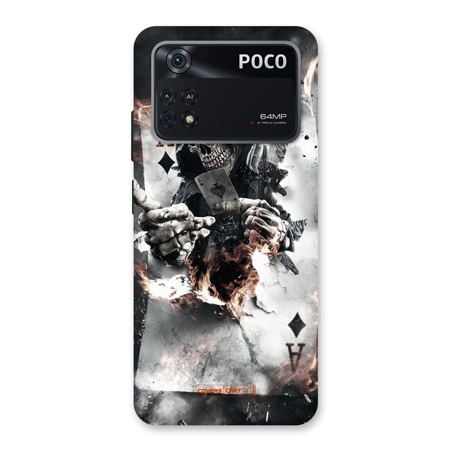 Skull with an Ace Back Case for Poco M4 Pro 4G