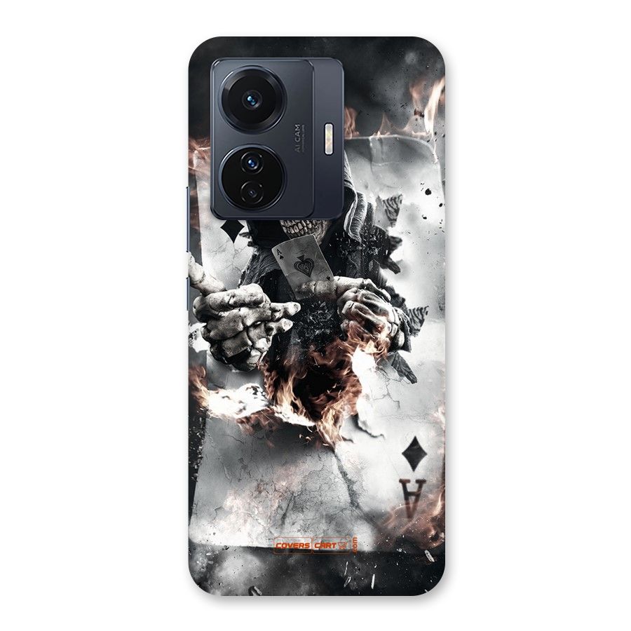 Skull with an Ace Back Case for Vivo T1 Pro