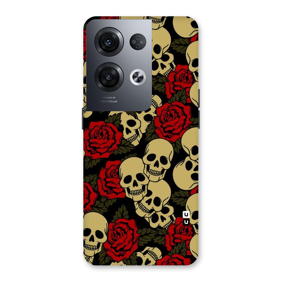 Skulled Roses Back Case for Oppo Reno8 Pro 5G