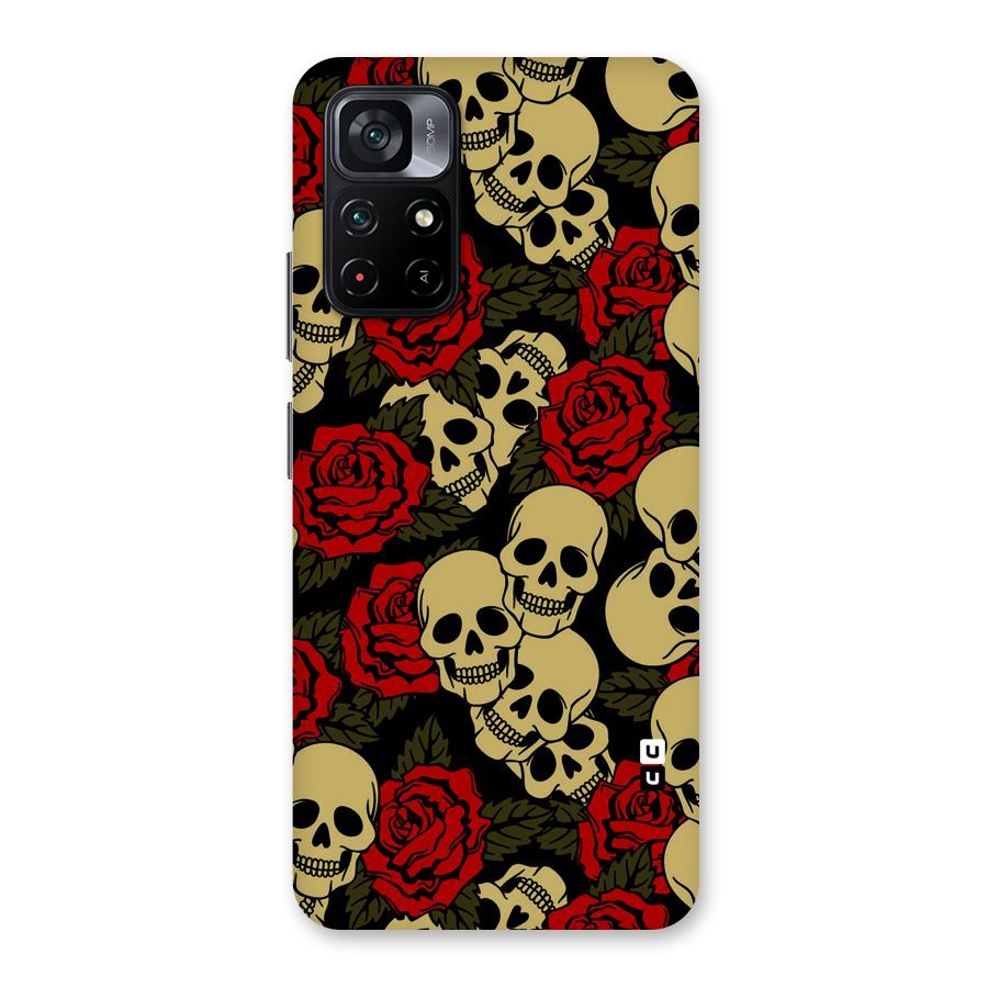 Skulled Roses Back Case for Poco M4 Pro 5G