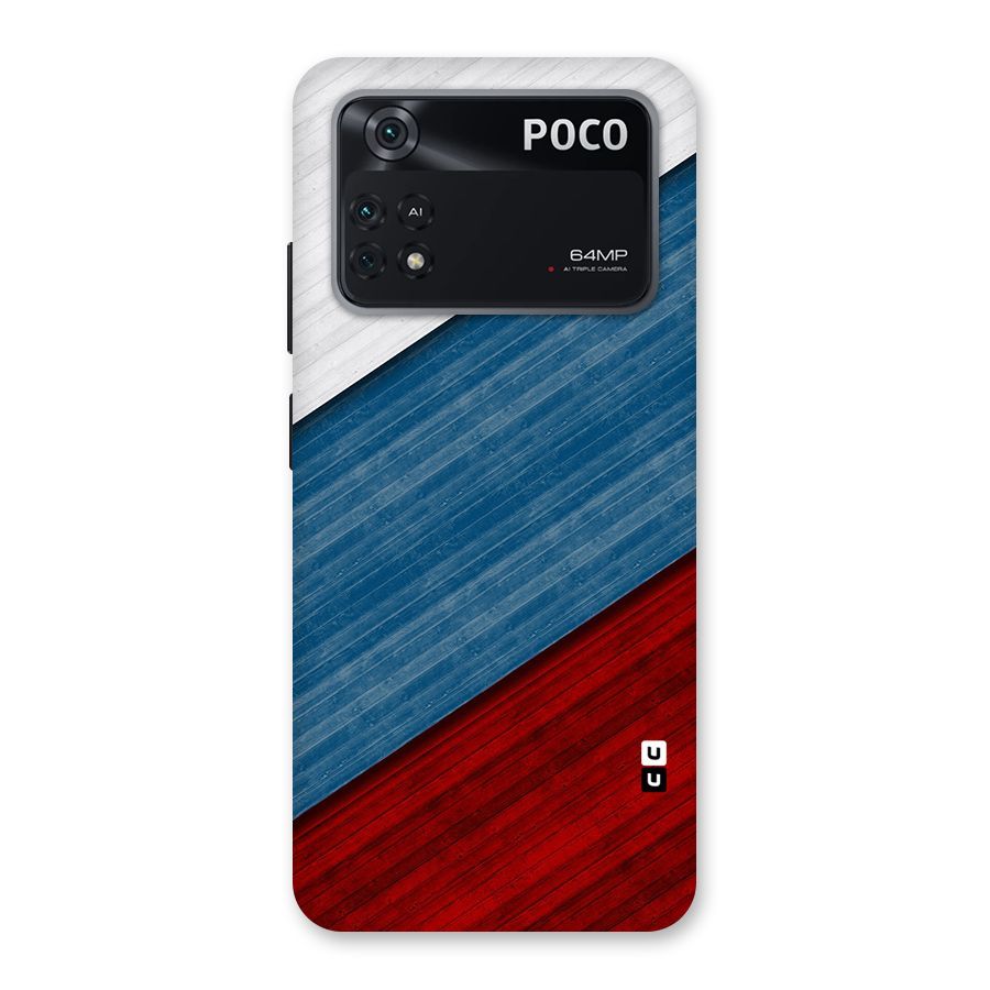 Slant Beautiful Stripe Back Case for Poco M4 Pro 4G