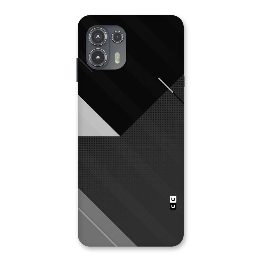 Slant Grey Back Case for Motorola Edge 20 Fusion