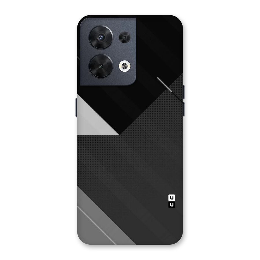 Slant Grey Back Case for Oppo Reno8 5G