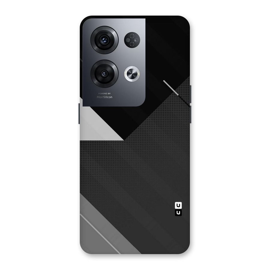 Slant Grey Back Case for Oppo Reno8 Pro 5G
