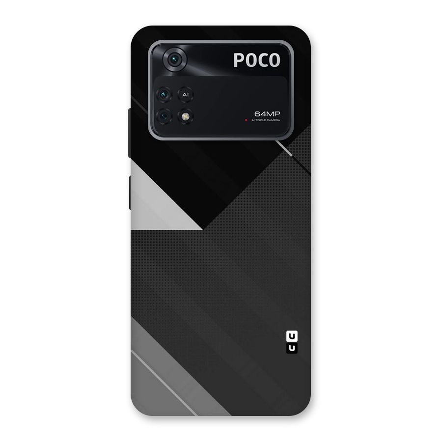 Slant Grey Back Case for Poco M4 Pro 4G