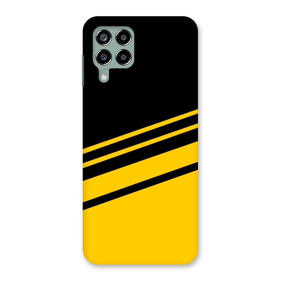 Slant Yellow Stripes Back Case for Galaxy M33