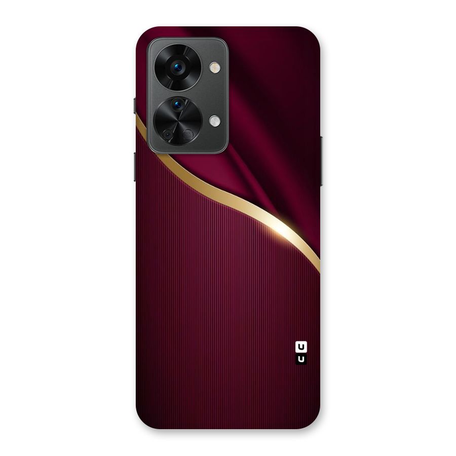 Smooth Maroon Back Case for OnePlus Nord 2T