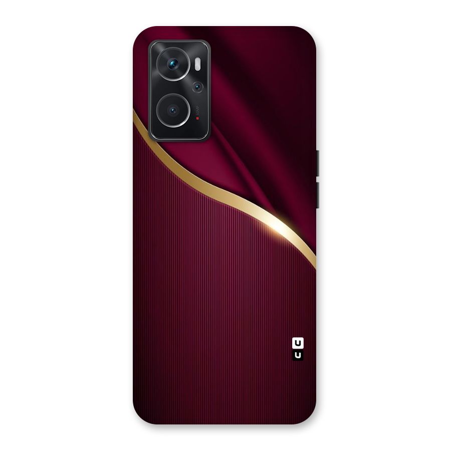 Smooth Maroon Back Case for Oppo K10 4G