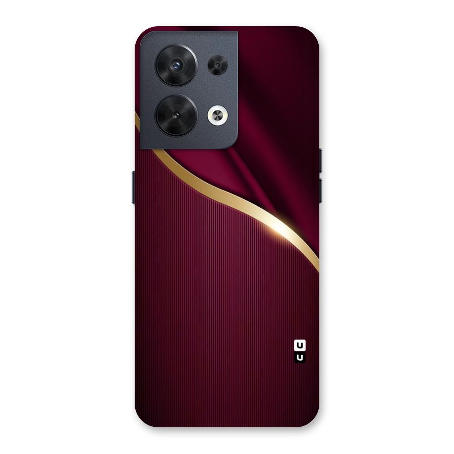 Smooth Maroon Back Case for Oppo Reno8 5G