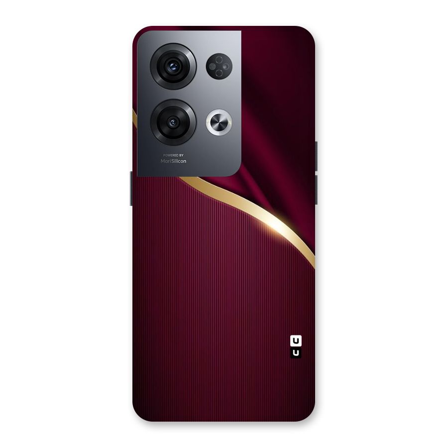 Smooth Maroon Back Case for Oppo Reno8 Pro 5G