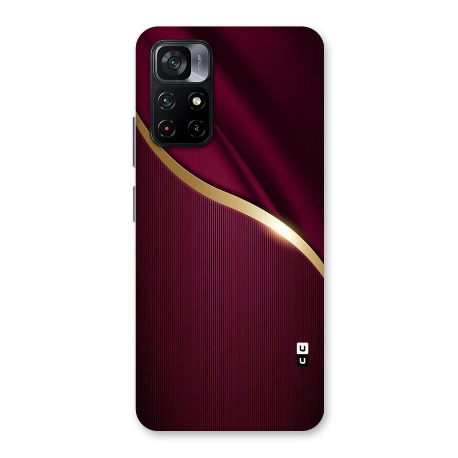 Smooth Maroon Back Case for Poco M4 Pro 5G