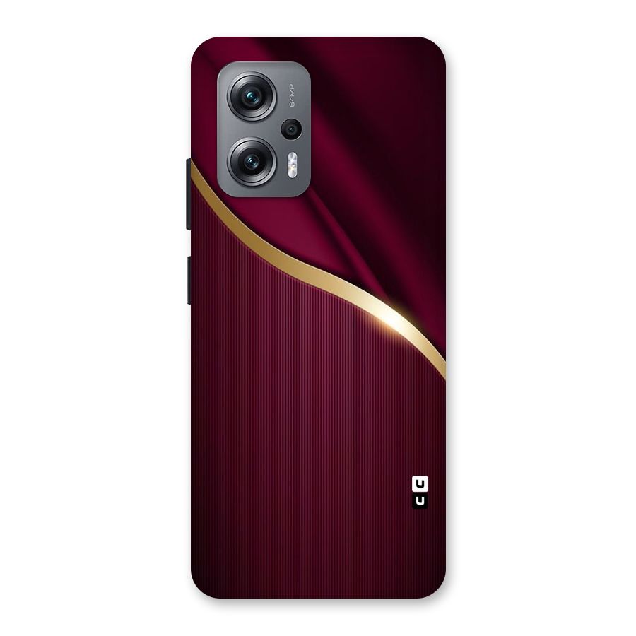 Smooth Maroon Back Case for Redmi K50i