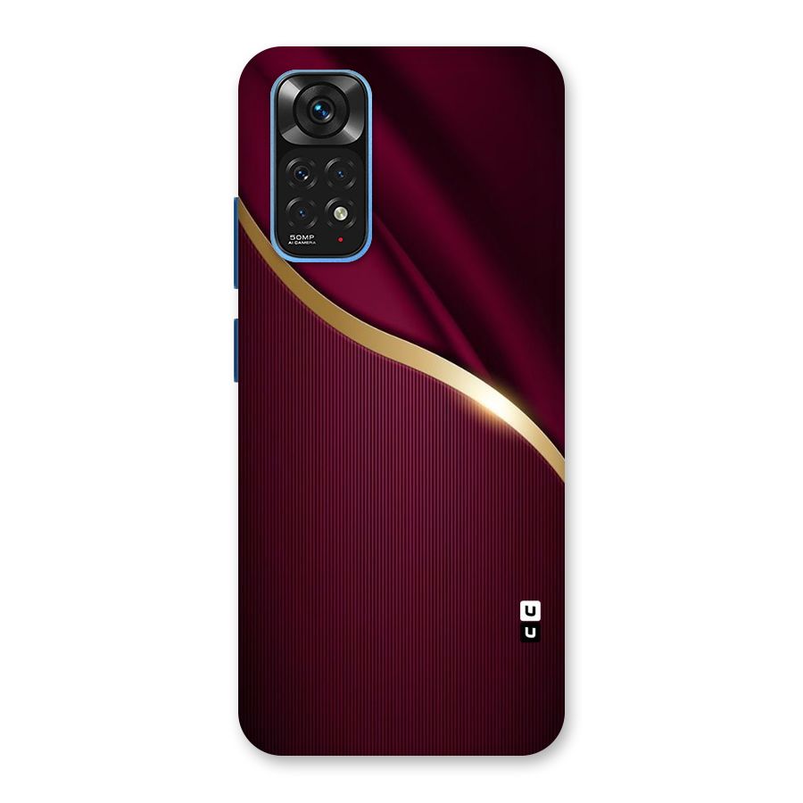 Smooth Maroon Back Case for Redmi Note 11S