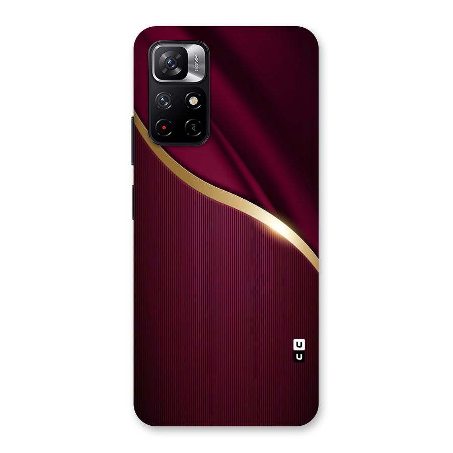 Smooth Maroon Back Case for Redmi Note 11T 5G