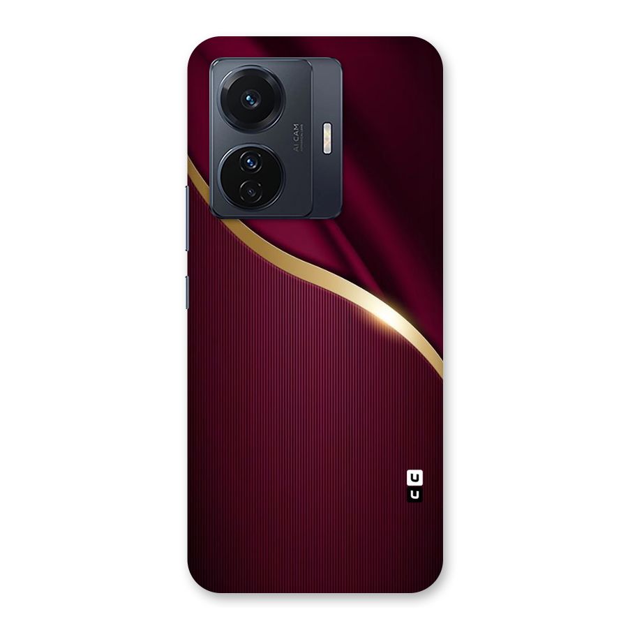 Smooth Maroon Back Case for Vivo T1 Pro