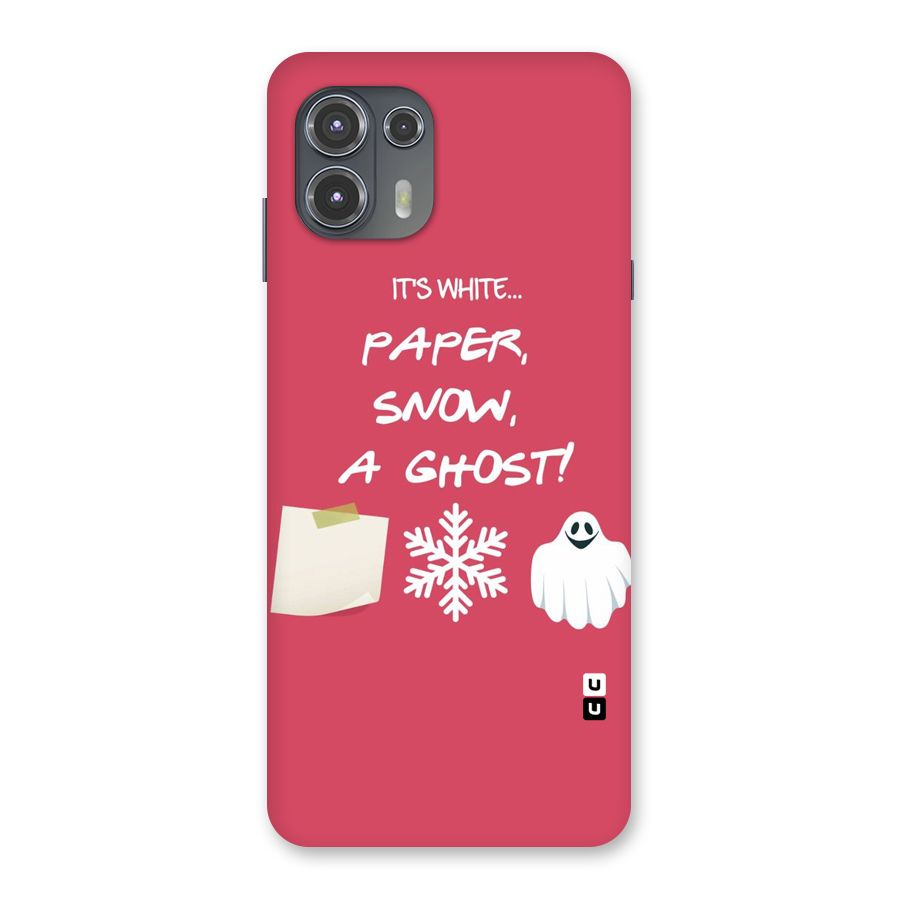Snow Paper Back Case for Motorola Edge 20 Fusion
