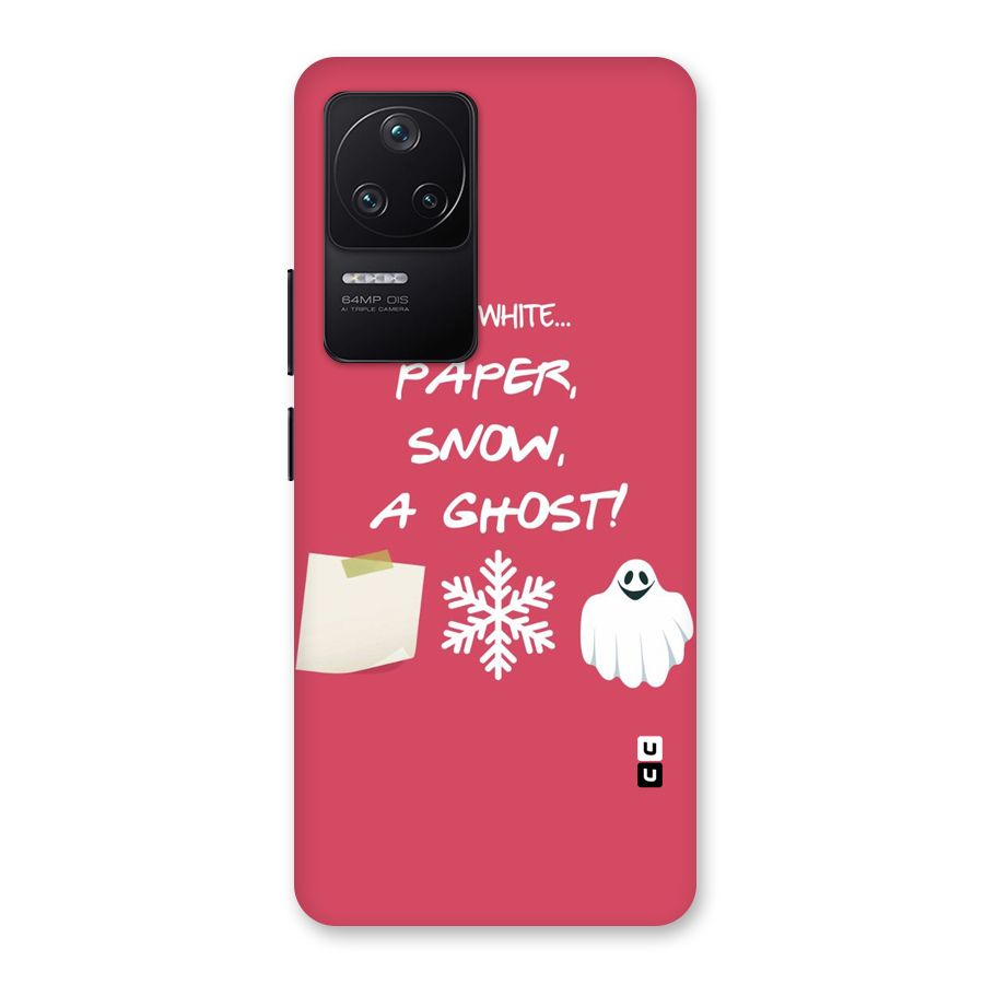 Snow Paper Back Case for Poco F4 5G