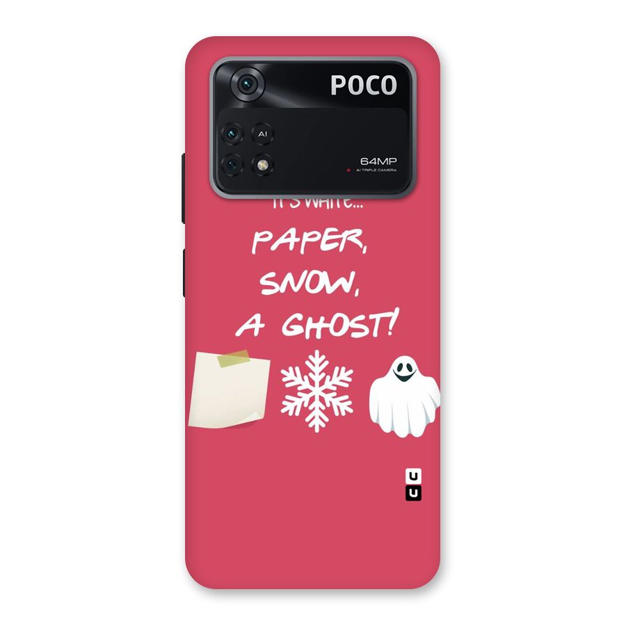 Snow Paper Back Case for Poco M4 Pro 4G