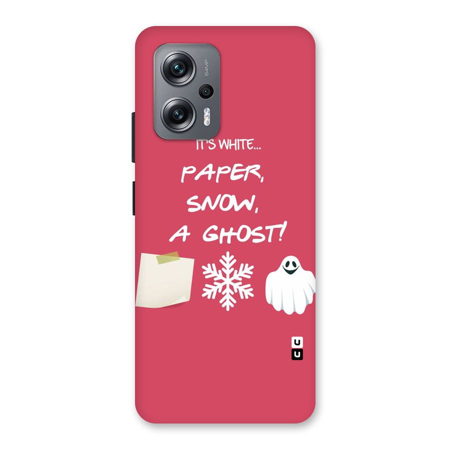 Snow Paper Back Case for Redmi K50i