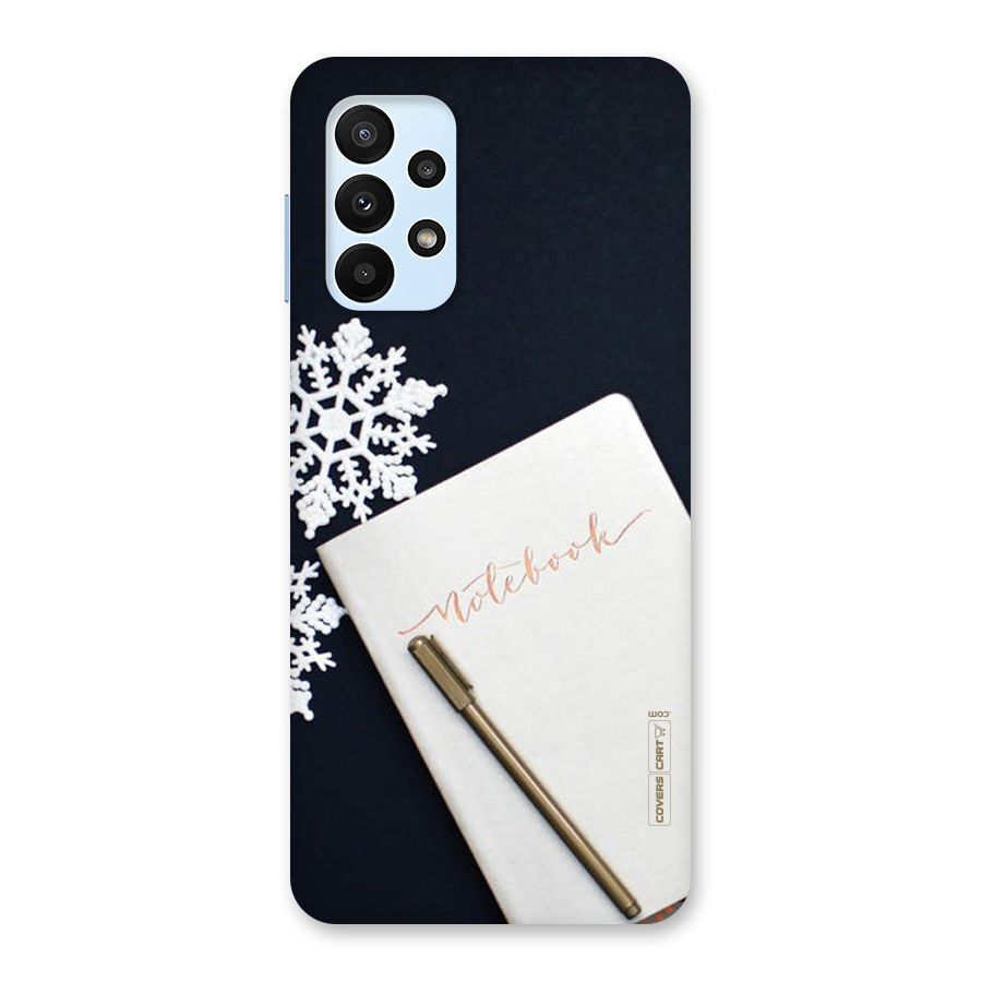 Snowflake Notebook Back Case for Galaxy A23