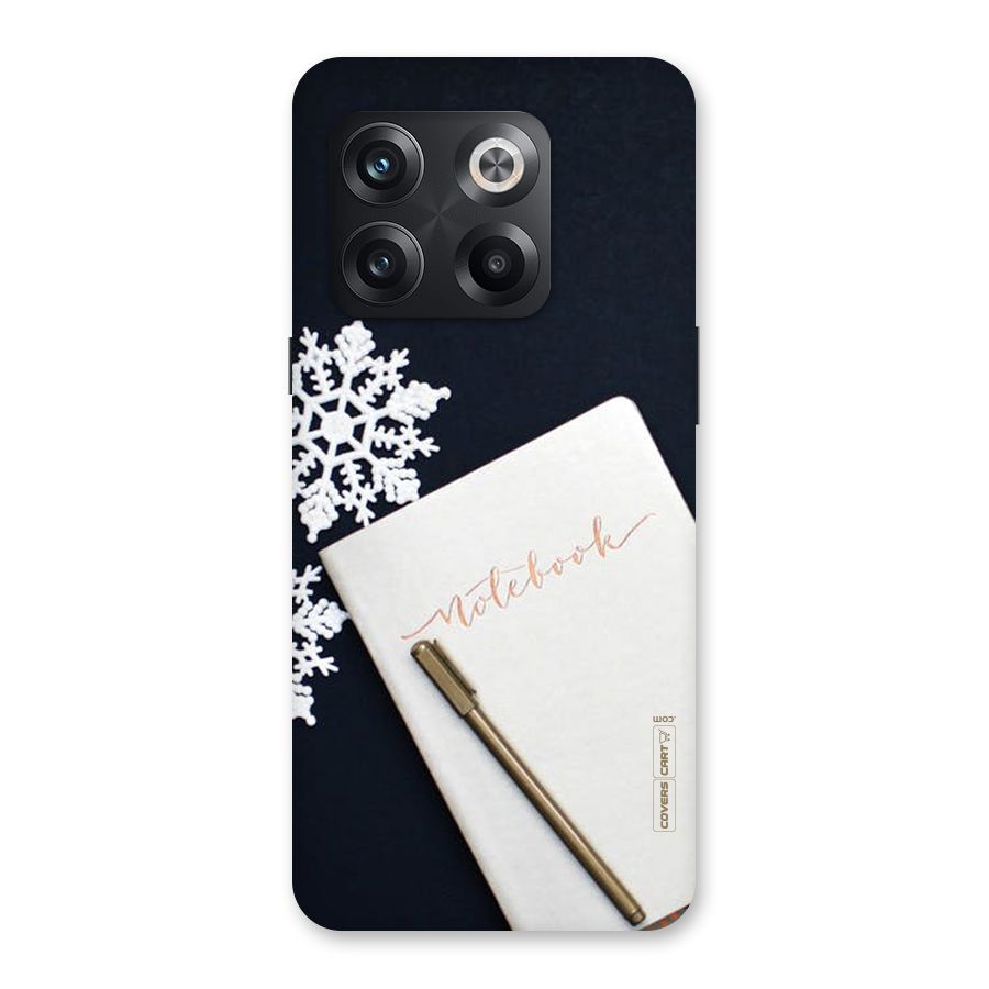 Snowflake Notebook Back Case for OnePlus 10T
