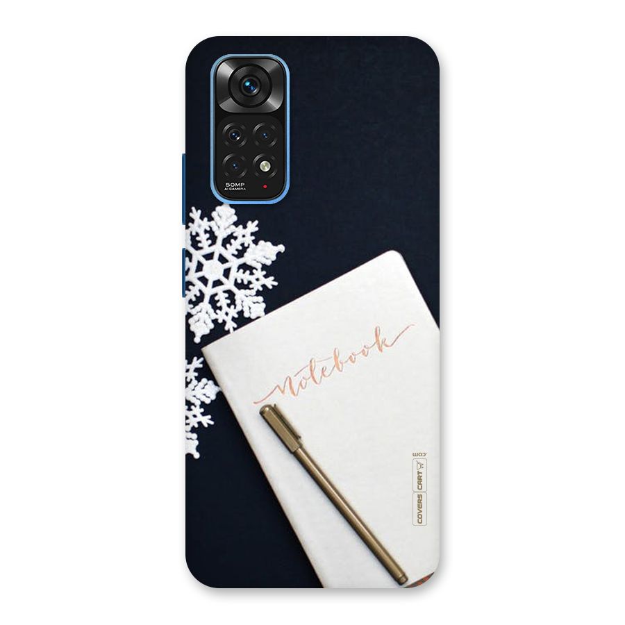 Snowflake Notebook Back Case for Redmi Note 11S