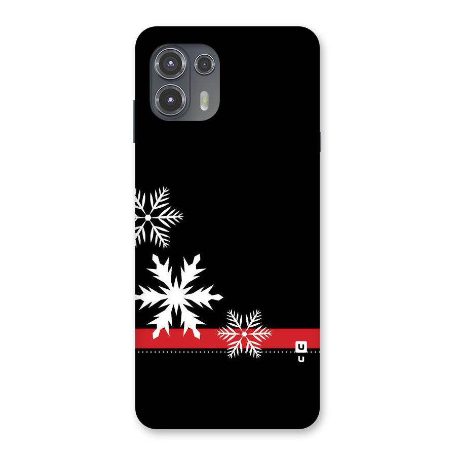 Snowflake Ribbon Back Case for Motorola Edge 20 Fusion