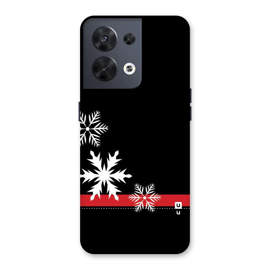Snowflake Ribbon Back Case for Oppo Reno8 5G