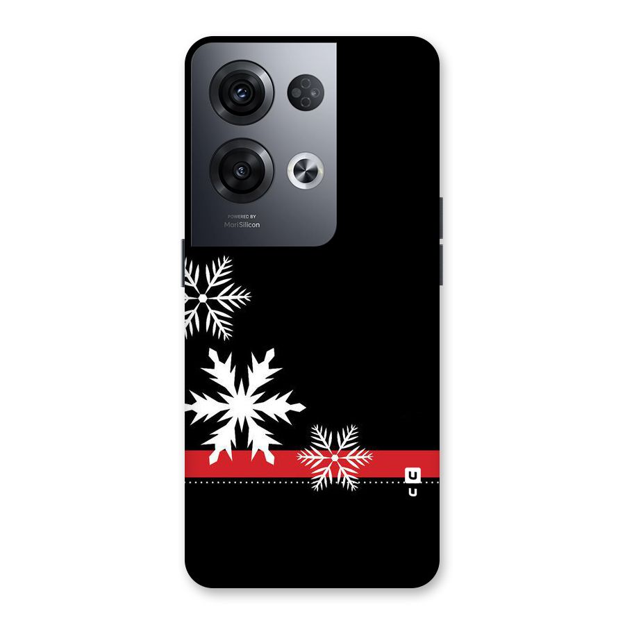 Snowflake Ribbon Back Case for Oppo Reno8 Pro 5G