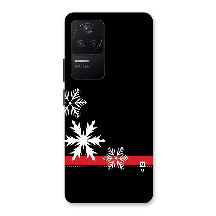 Snowflake Ribbon Back Case for Poco F4 5G