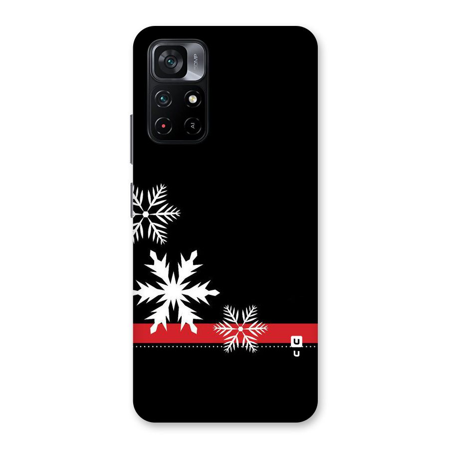 Snowflake Ribbon Back Case for Poco M4 Pro 5G