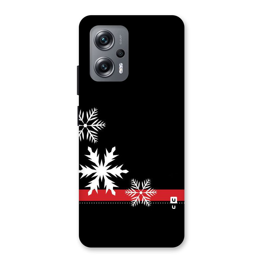 Snowflake Ribbon Back Case for Redmi K50i