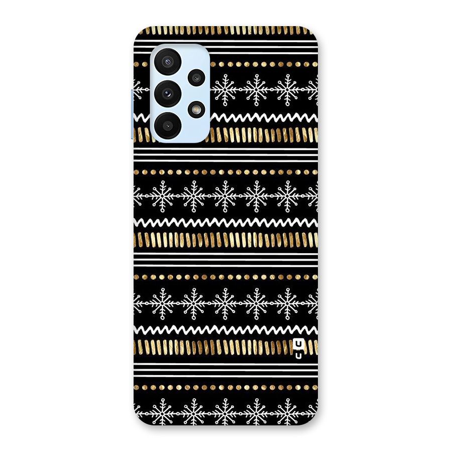 Snowflakes Gold Back Case for Galaxy A23