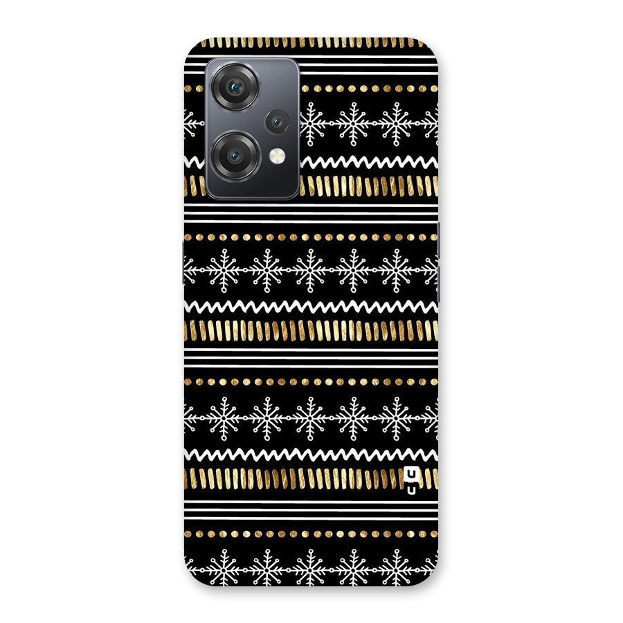 Snowflakes Gold Back Case for OnePlus Nord CE 2 Lite 5G