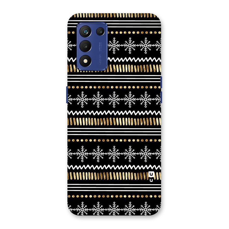 Snowflakes Gold Back Case for Realme 9 5G Speed