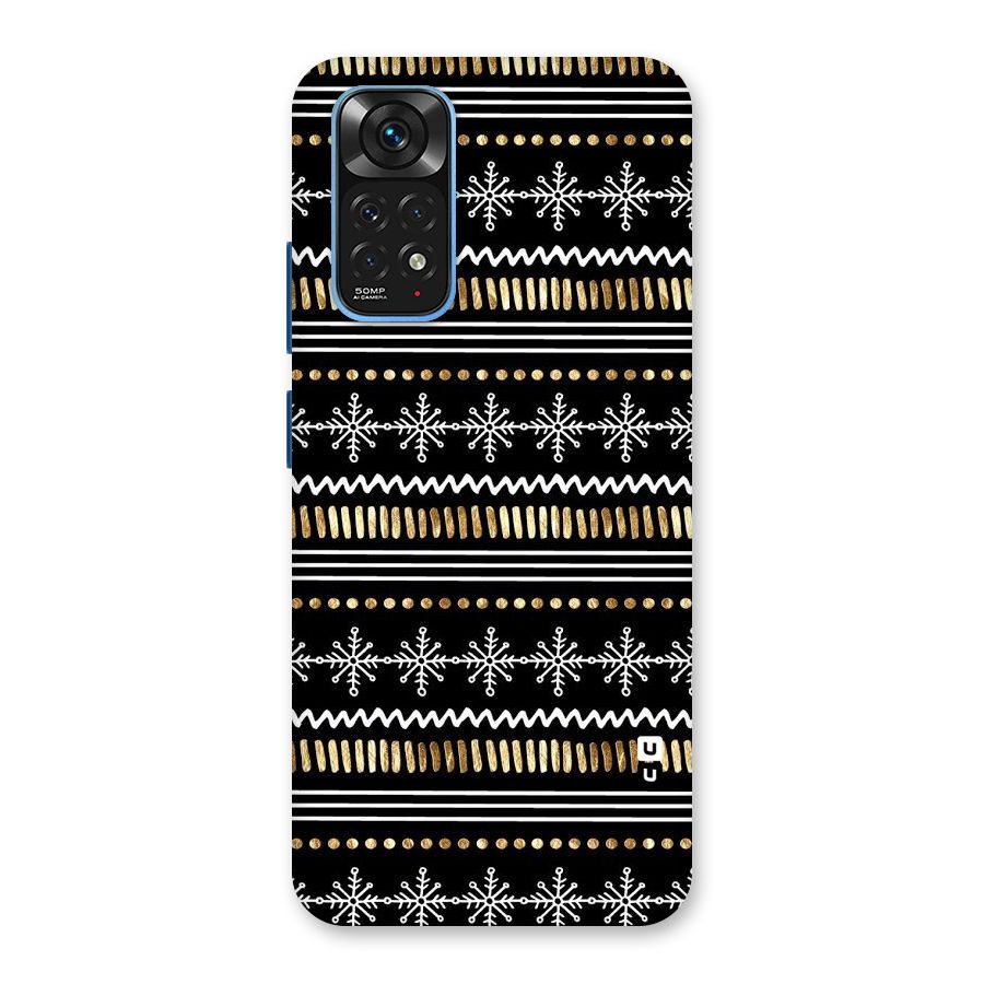 Snowflakes Gold Back Case for Redmi Note 11S