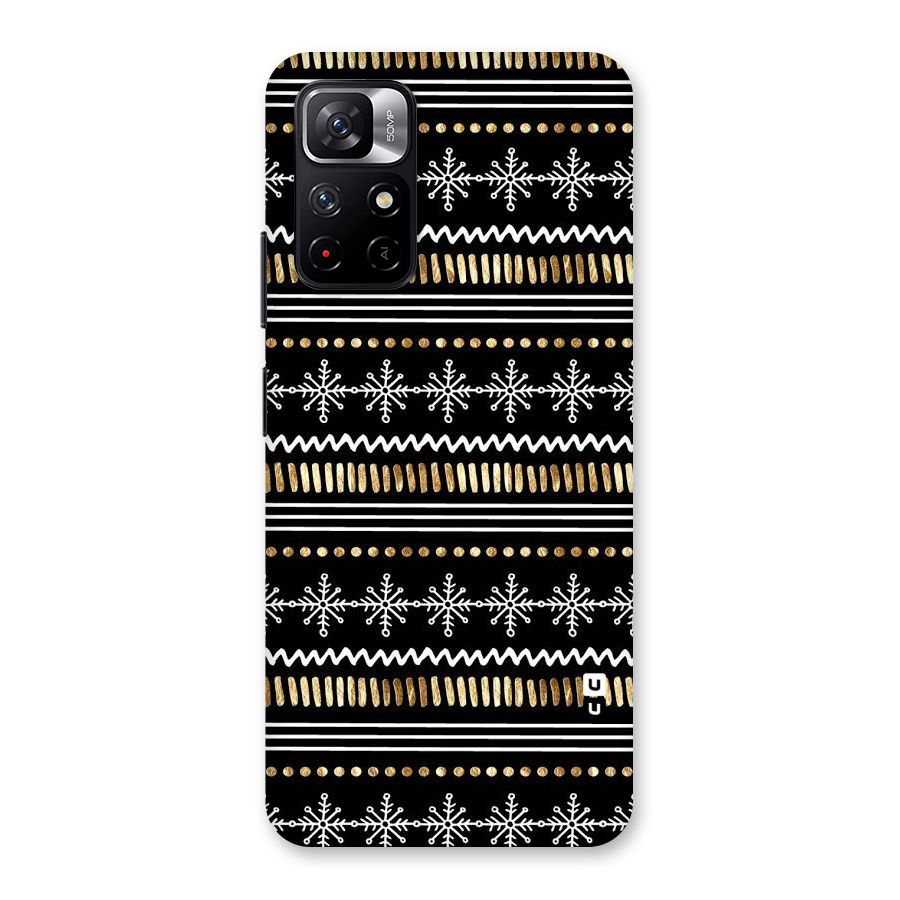 Snowflakes Gold Back Case for Redmi Note 11T 5G