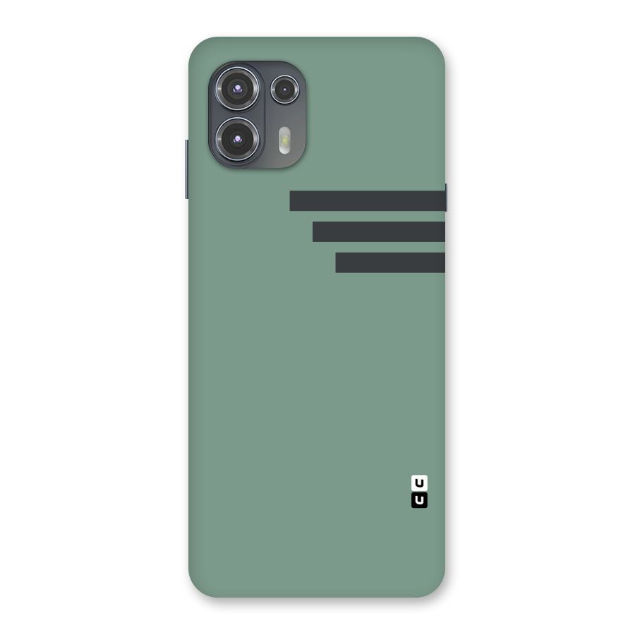 Solid Sports Stripe Back Case for Motorola Edge 20 Fusion